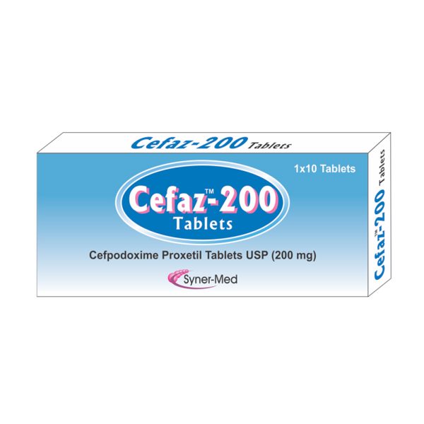 Cefaz Tablets Cefpodoxime Proxetil USP 200 mg