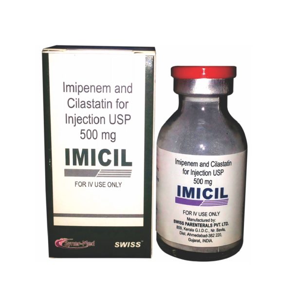 Imicil Injection Imipenem 500 mg + Cilastatin 500 mg