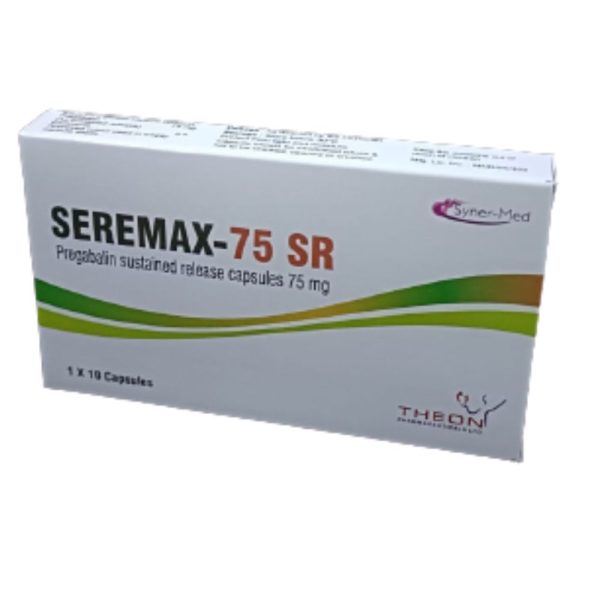 Seremax 75 SR Capsules Pregabalin 75 mg Sustained release Capsules