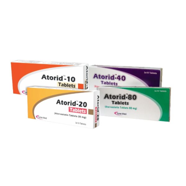 ATORID Atorvastatin 10 mg/20 mg/40 mg/80 mg Tablets